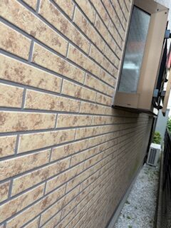 柏市F様邸　施工前　既存窯業系サイディングの劣化