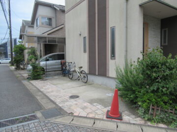 流山市Y様邸　施工前　カーポート設置工事