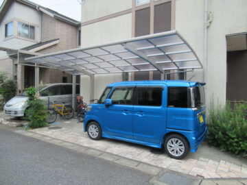 流山市Y様邸　施工後　カーポート設置工事