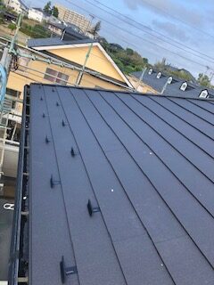 柏市M様邸　施工後 15年保証の金属屋根でカバー
