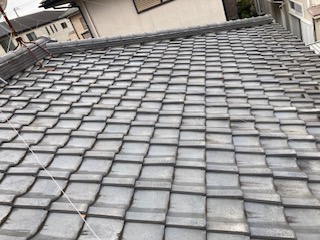 施工前　瓦屋根